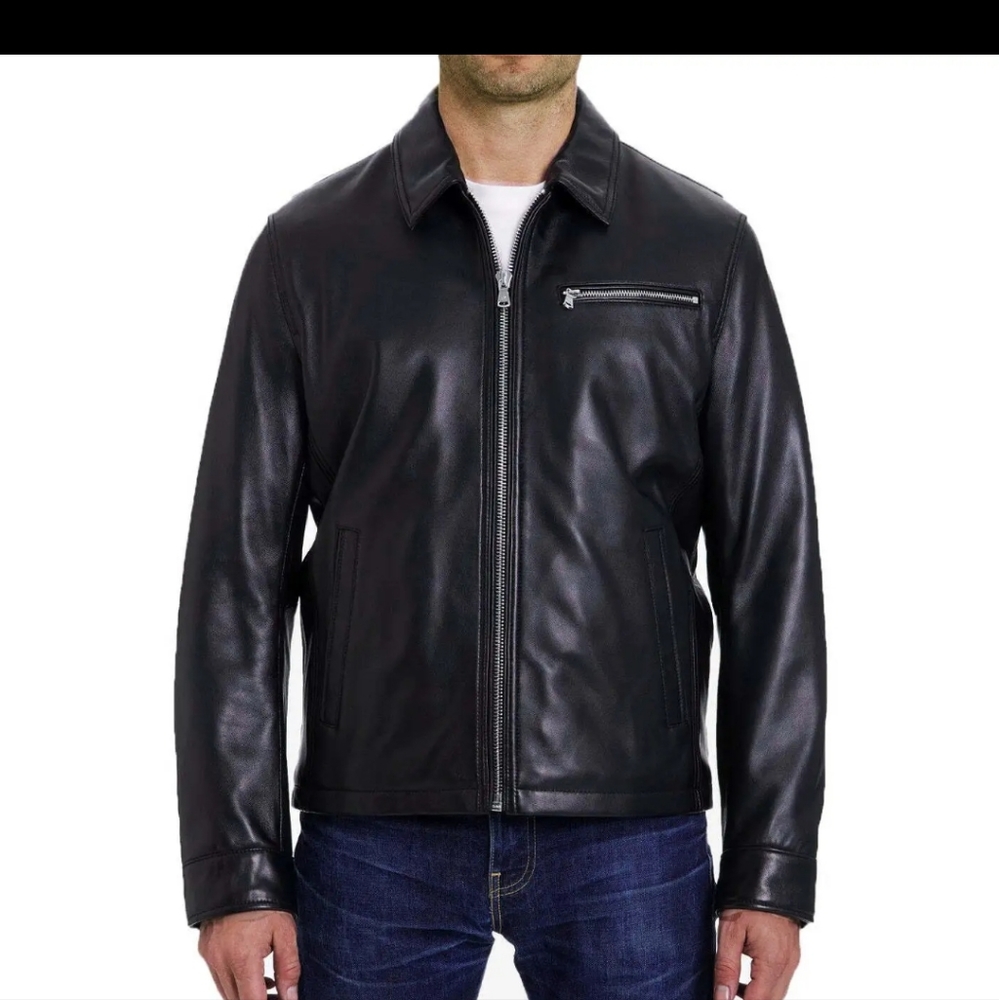 Michael Kors mens xl leather jacket